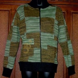 New Bohemian Nepal Patchwork Sweater Sm